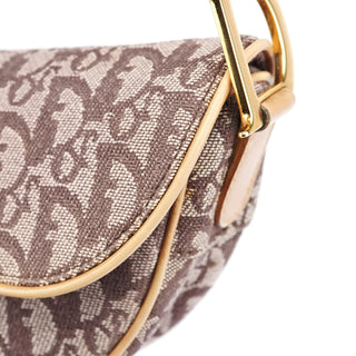 Christian Dior Beige Monogram Saddle Bag