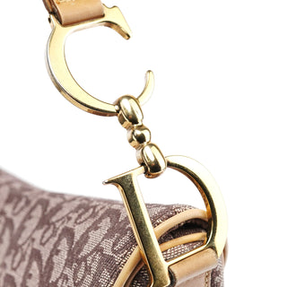 Christian Dior Beige Monogram Saddle Bag