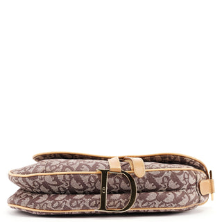 Christian Dior Beige Monogram Saddle Bag