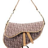 Christian Dior Beige Monogram Saddle Bag