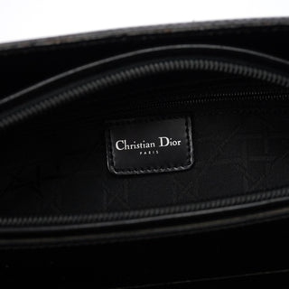 Christian Dior Black Calfskin Lady Dior Tote Bag