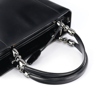 Christian Dior Black Calfskin Lady Dior Tote Bag