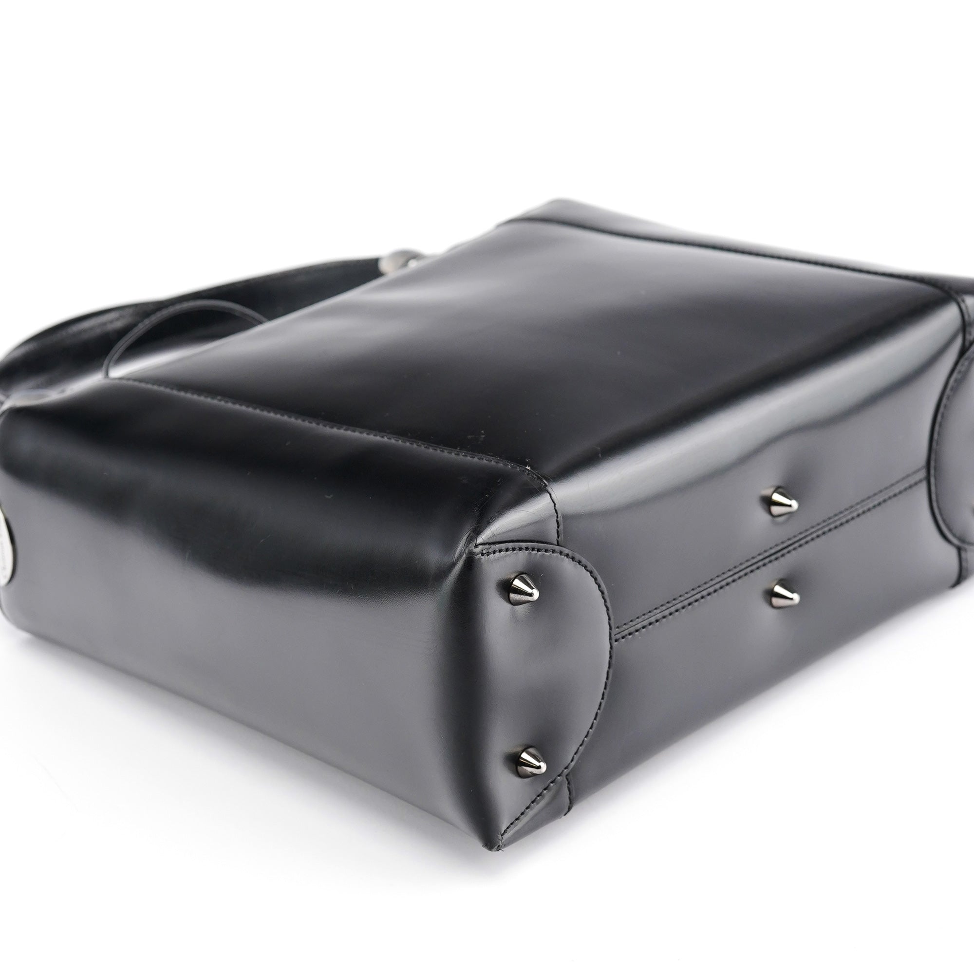 Christian Dior Black Calfskin Lady Dior Tote Bag