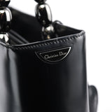 Christian Dior Black Calfskin Lady Dior Tote Bag