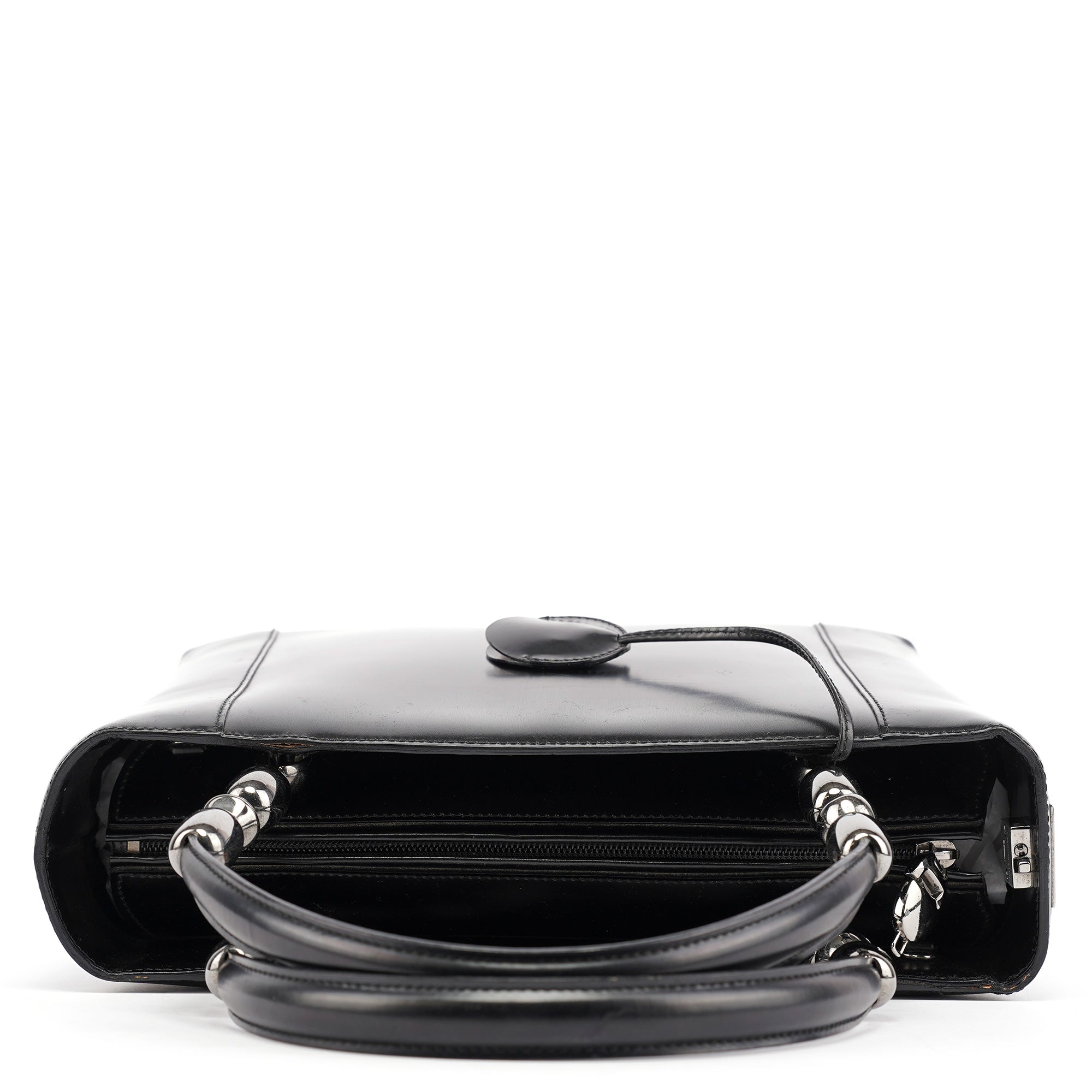 Christian Dior Black Calfskin Lady Dior Tote Bag