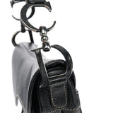 Christian Dior Black Leather Saddle Shoulder Bag