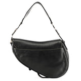 Christian Dior Black Leather Saddle Shoulder Bag