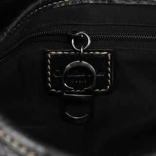 Christian Dior Black Leather Saddle Shoulder Bag