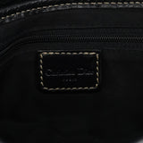 Christian Dior Black Leather Saddle Shoulder Bag