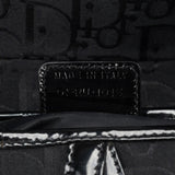 Christian Dior Black Monogram Saddle Bag