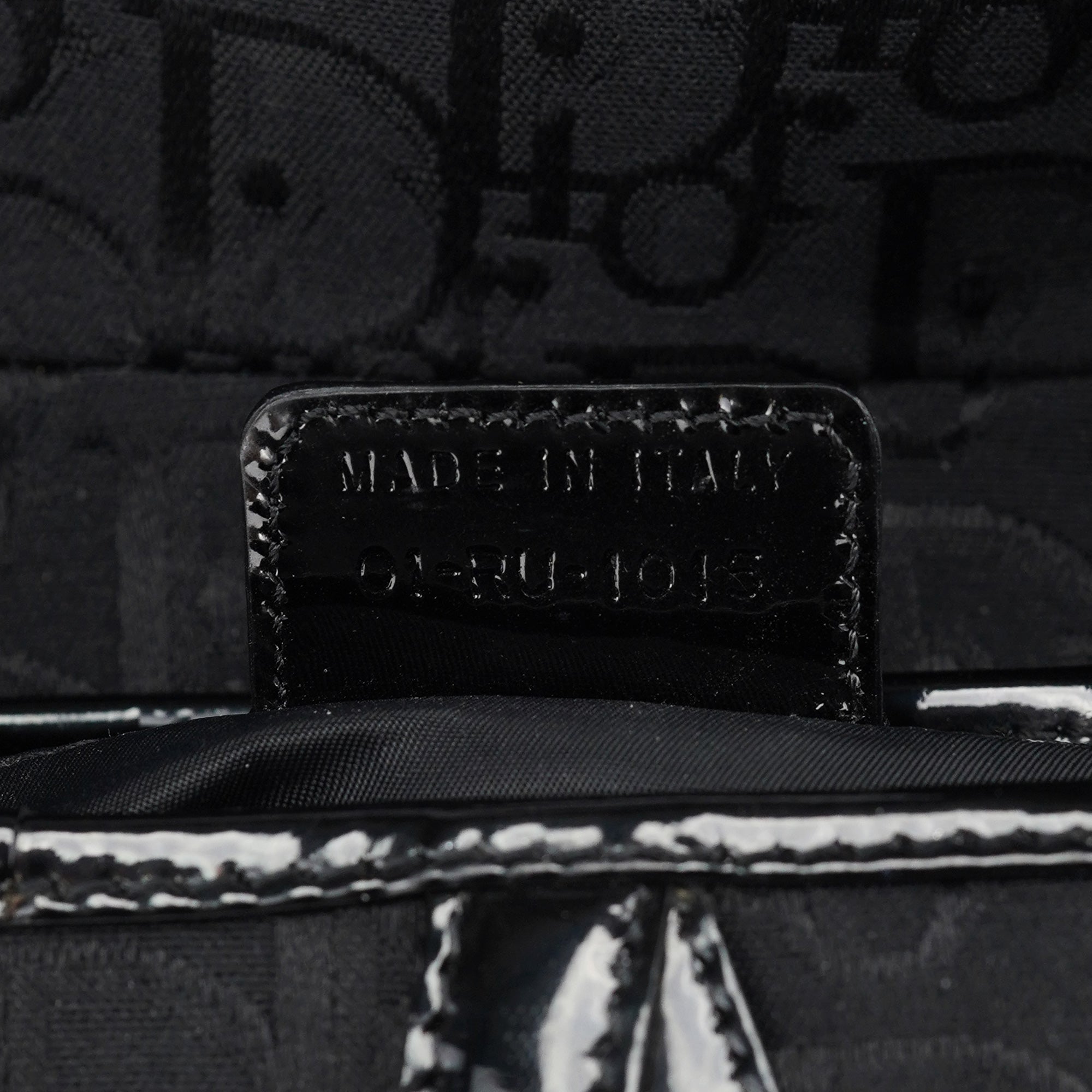 Christian Dior Black Monogram Saddle Bag