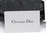 Christian Dior Black Monogram Saddle Bag