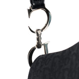 Christian Dior Black Monogram Saddle Bag