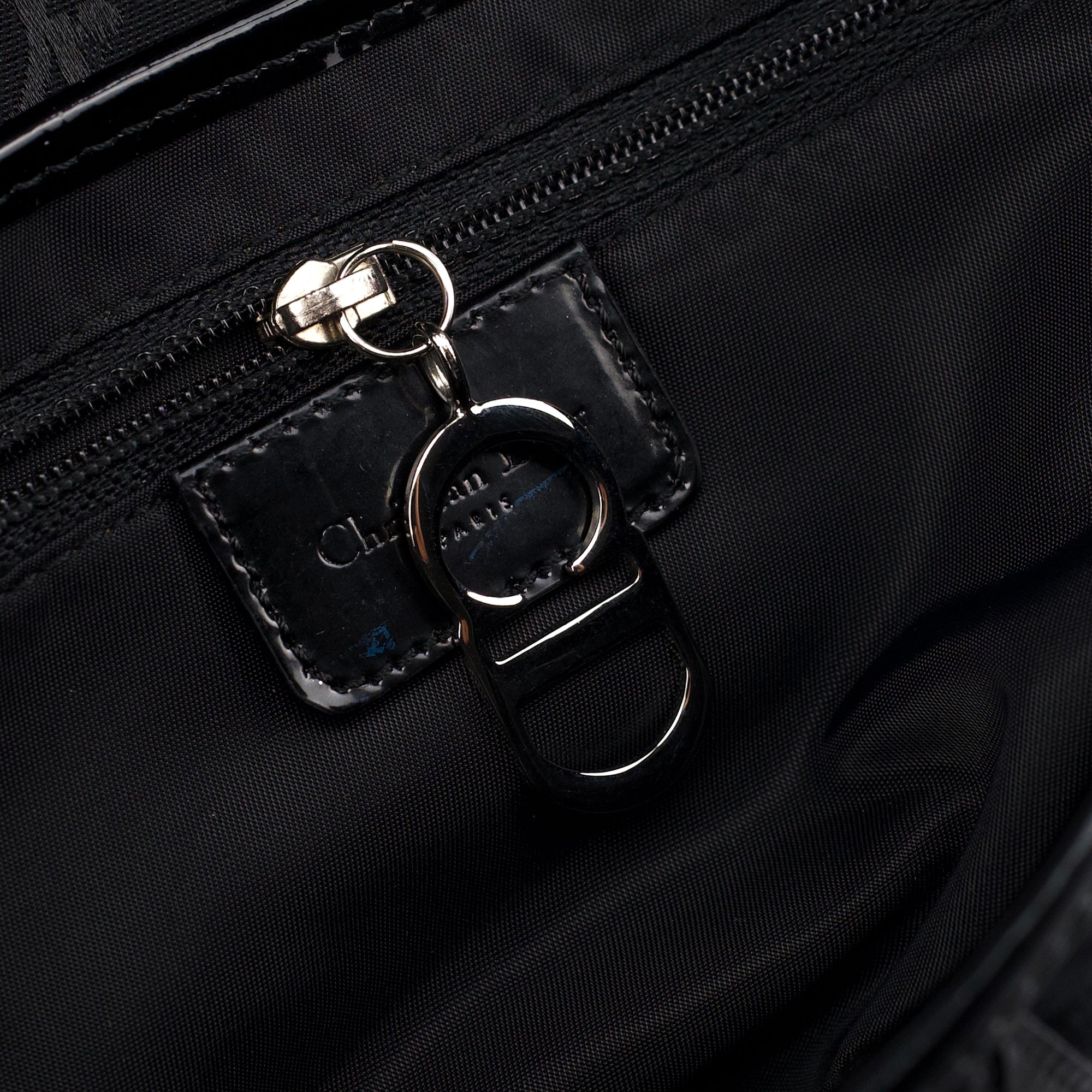 Christian Dior Black Monogram Saddle Bag