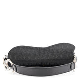 Christian Dior Black Monogram Saddle Bag