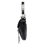 Christian Dior Black Monogram Saddle Bag