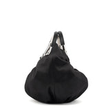 Christian Dior Black Satin Round Handle Mini Bag