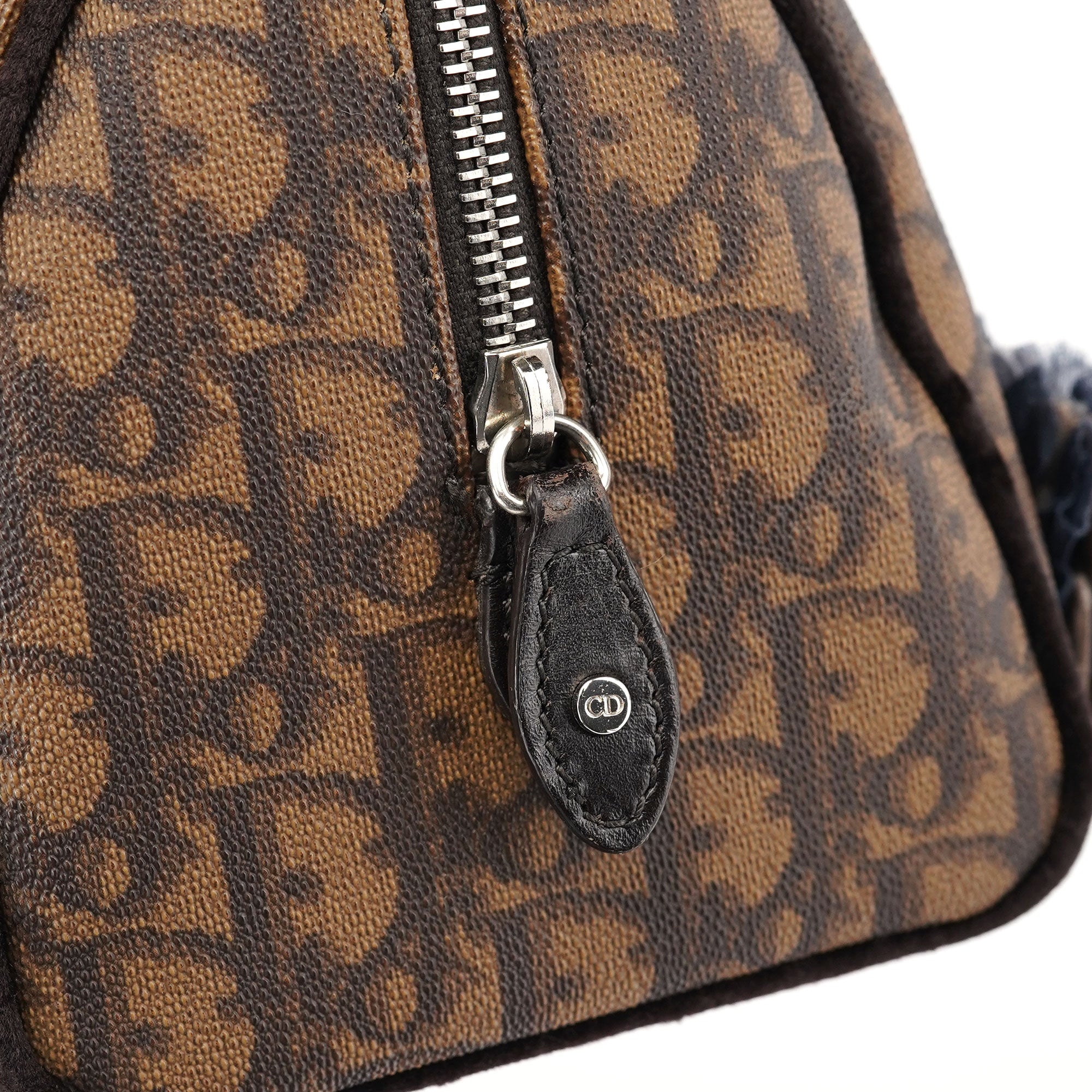 Christian Dior Brown Trotter Mini Boston Bag