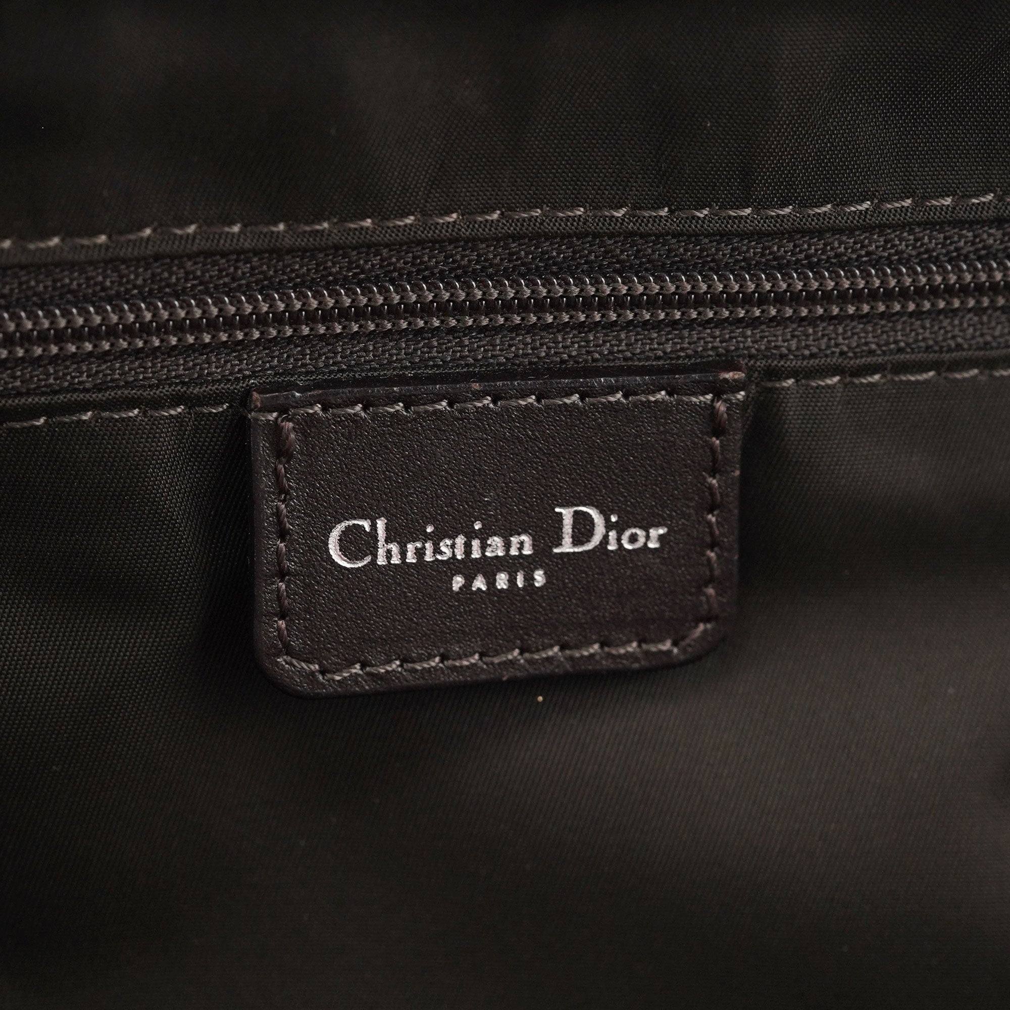 Christian Dior Brown Trotter Mini Boston Bag