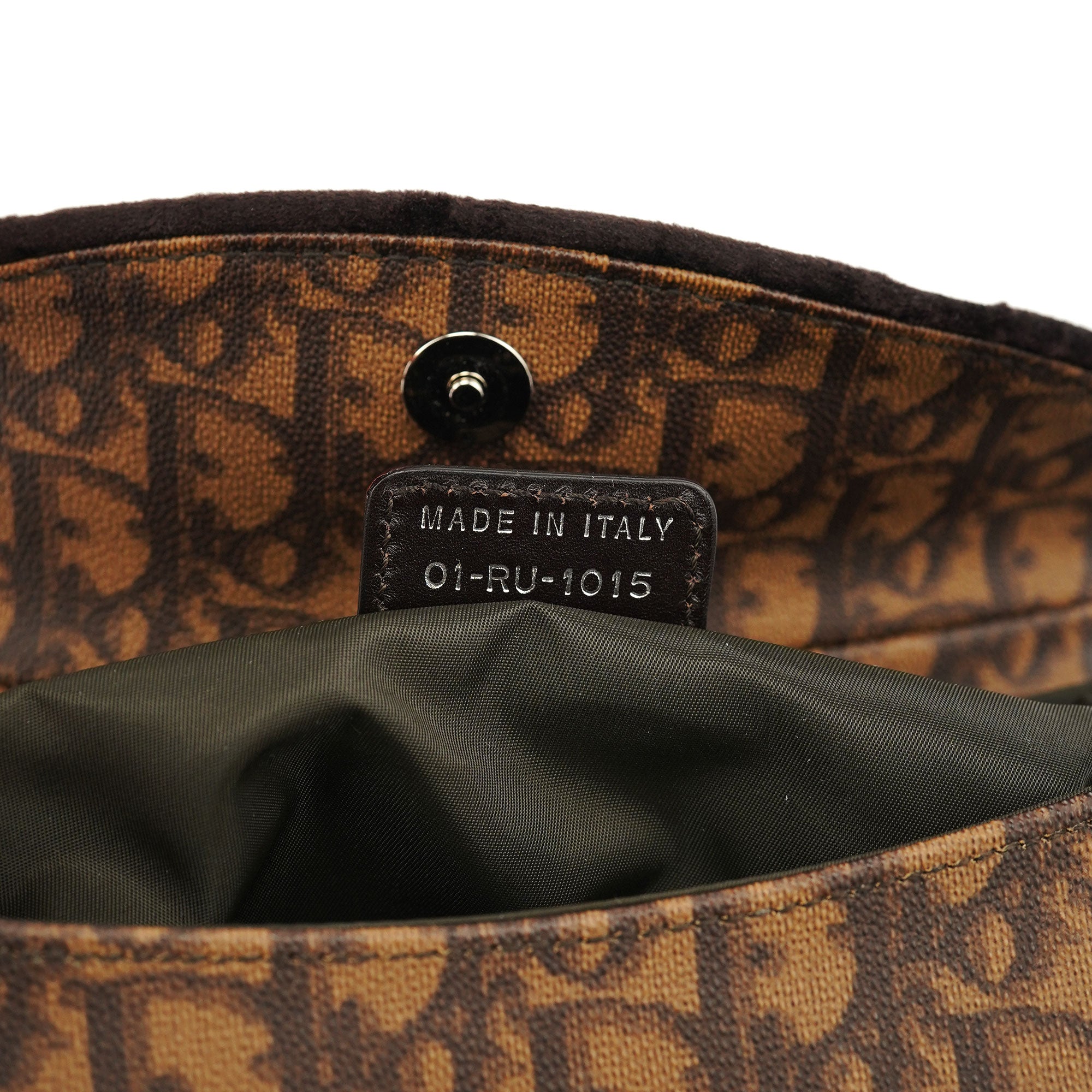 Christian Dior Brown Trotter Monogram Shoulder Bag