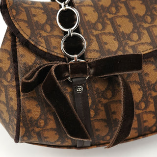 Christian Dior Brown Trotter Monogram Shoulder Bag