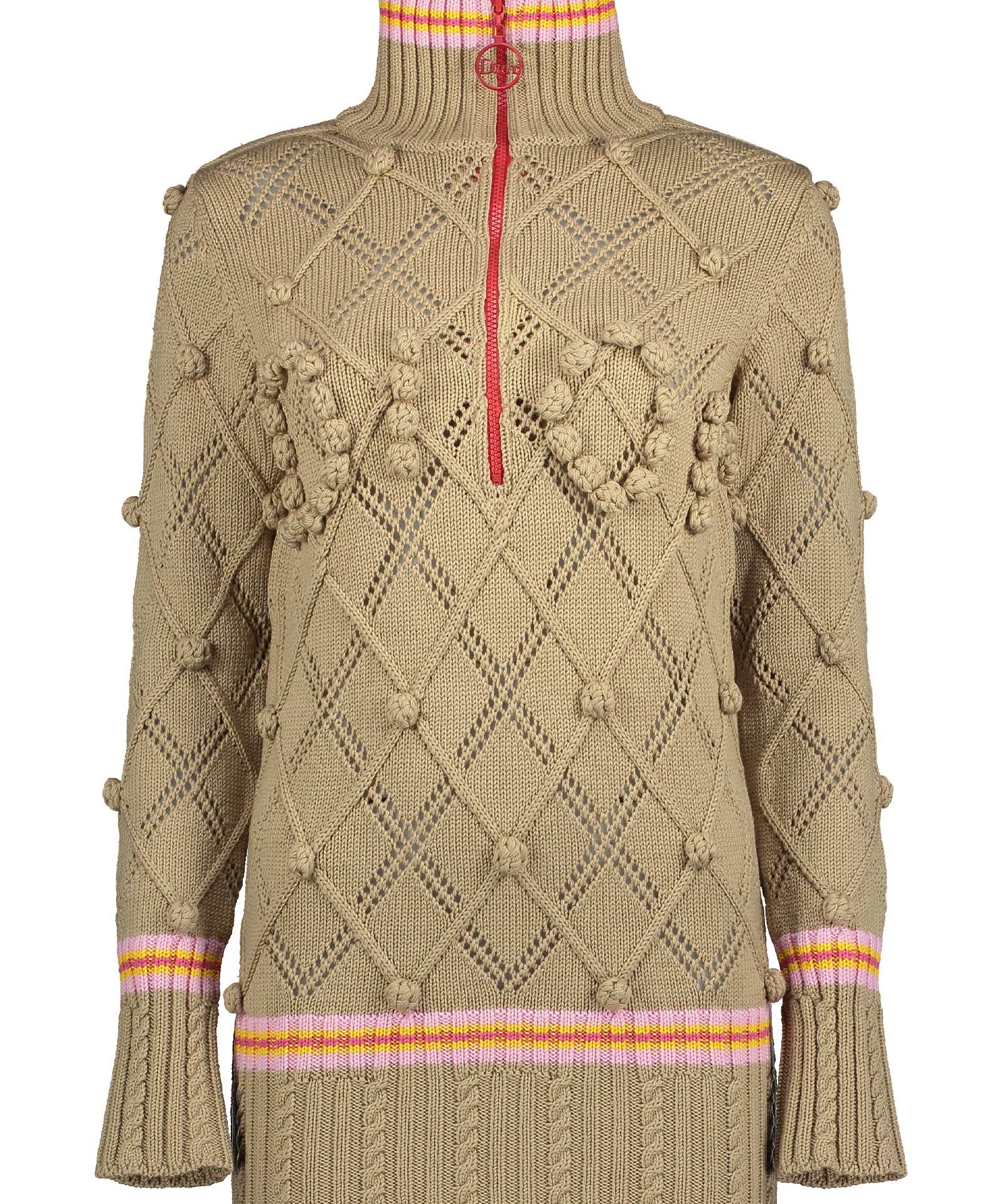 Christian Dior Col roulé zippé en laine automne 2004