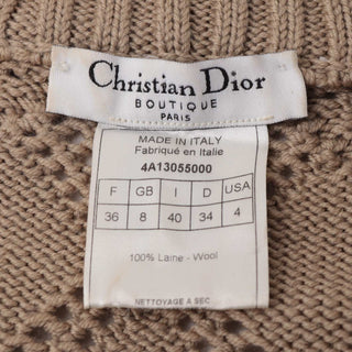 Christian Dior Fall 2004 Wool Zipper Turtleneck