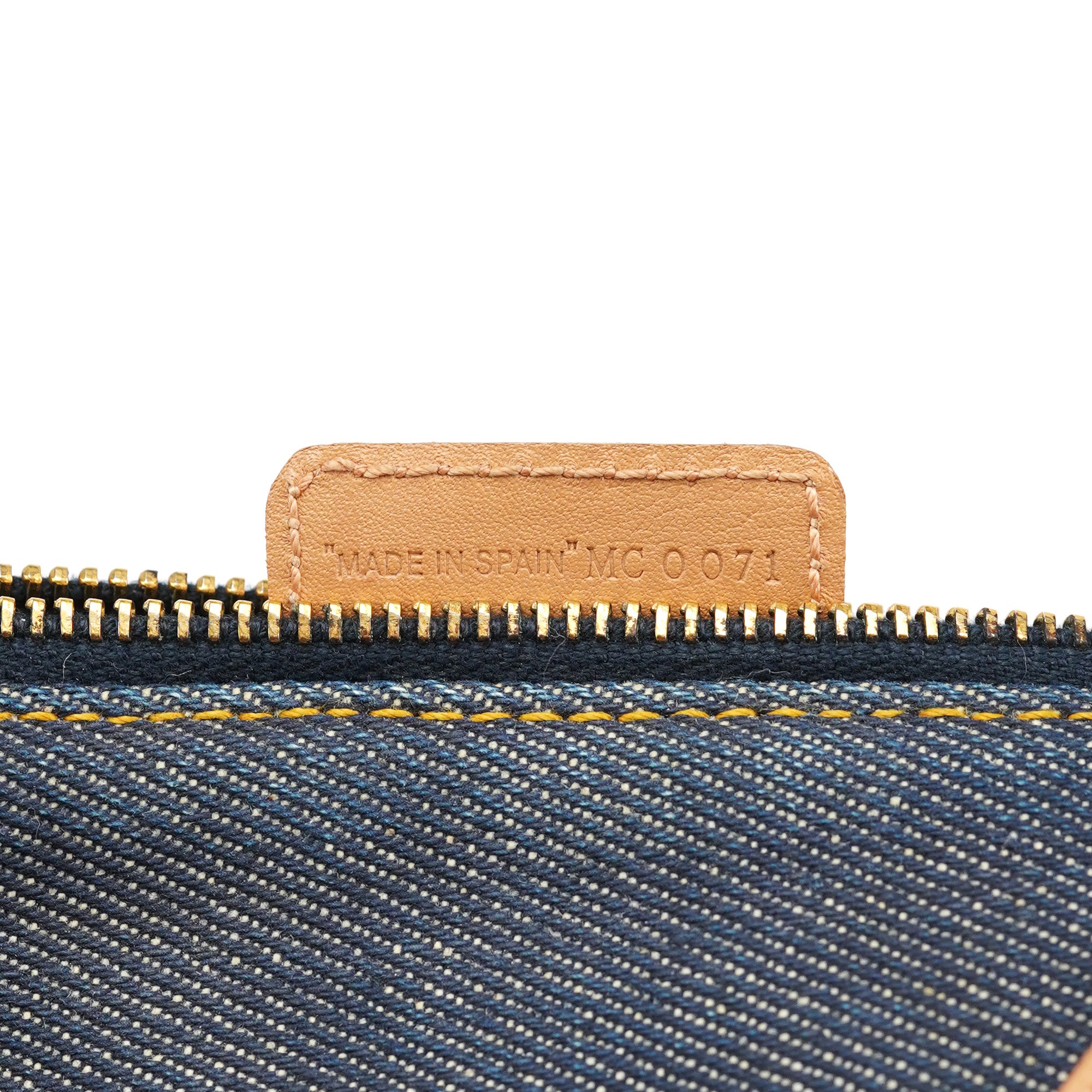 Christian Dior Navy Denim Mini Saddle Shoulder Bag