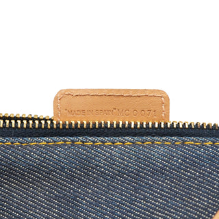 Christian Dior Navy Denim Mini Saddle Shoulder Bag