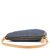 Christian Dior Navy Denim Mini Saddle Shoulder Bag