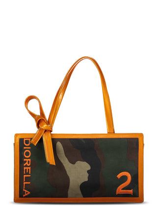 Christian Dior Spring 2001 Orange Camo Diorella Tote Bag