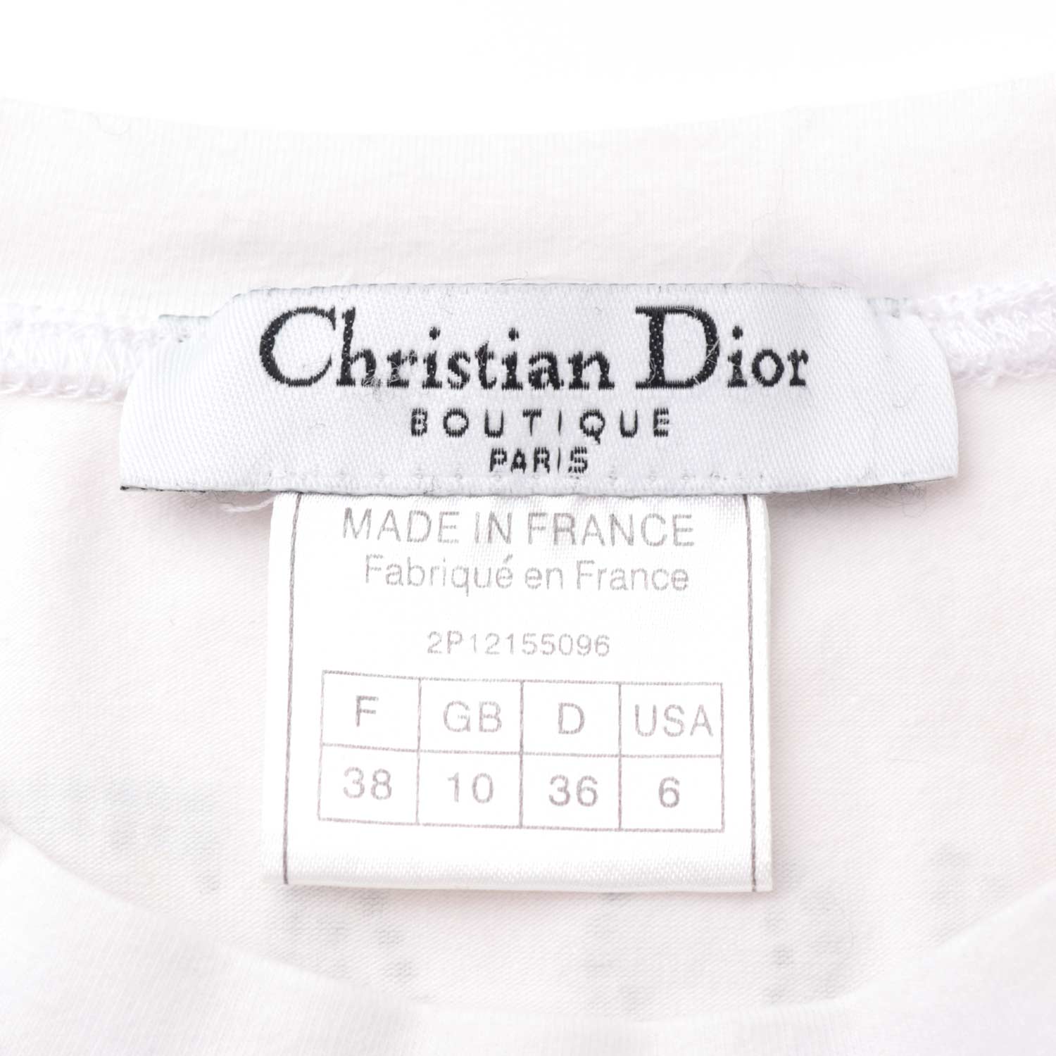 Christian Dior Spring 2002 J'adore Dior Crystal Shirt