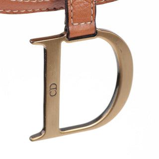 Christian Dior Tan Leather Saddle Bag