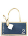 Christian Dior Yellow Navy Denim Diorella Tote Bag