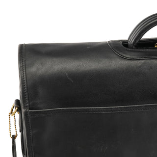 Coach 0532 Black Leather Metropolitan 2-Way Bag