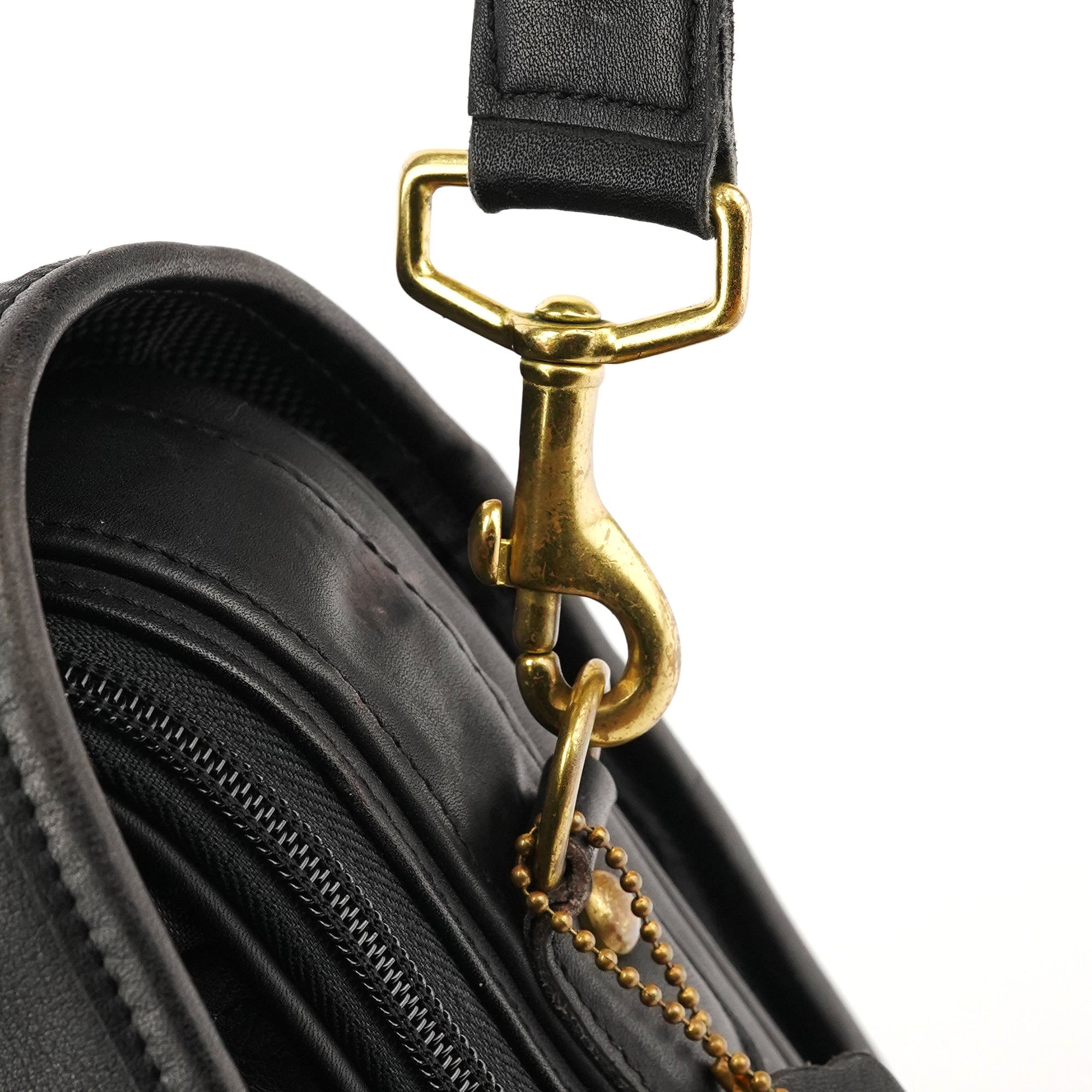 Coach 0532 Black Leather Metropolitan 2-Way Bag