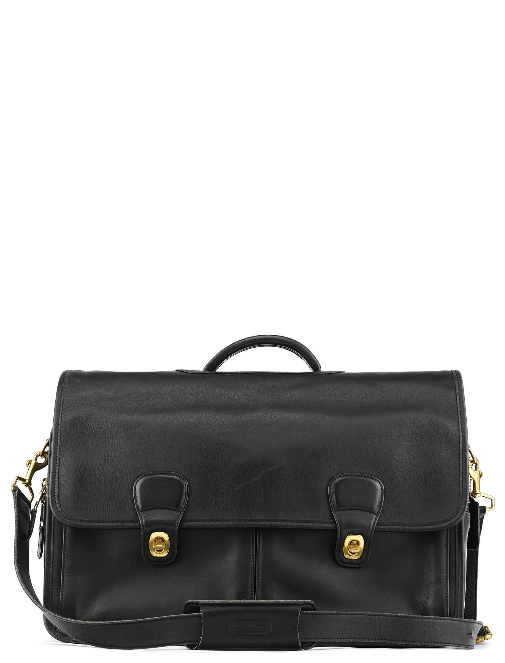 バッグ OLD COACH Metropolitan Brief Bag 2WAY Coach 0532 Black Leather Metropolitan 2-Way Bag – Rediscover Vintage