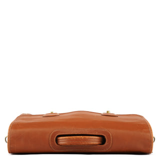 Coach 0532 Light Brown Leather Metropolitan 2-Way Bag