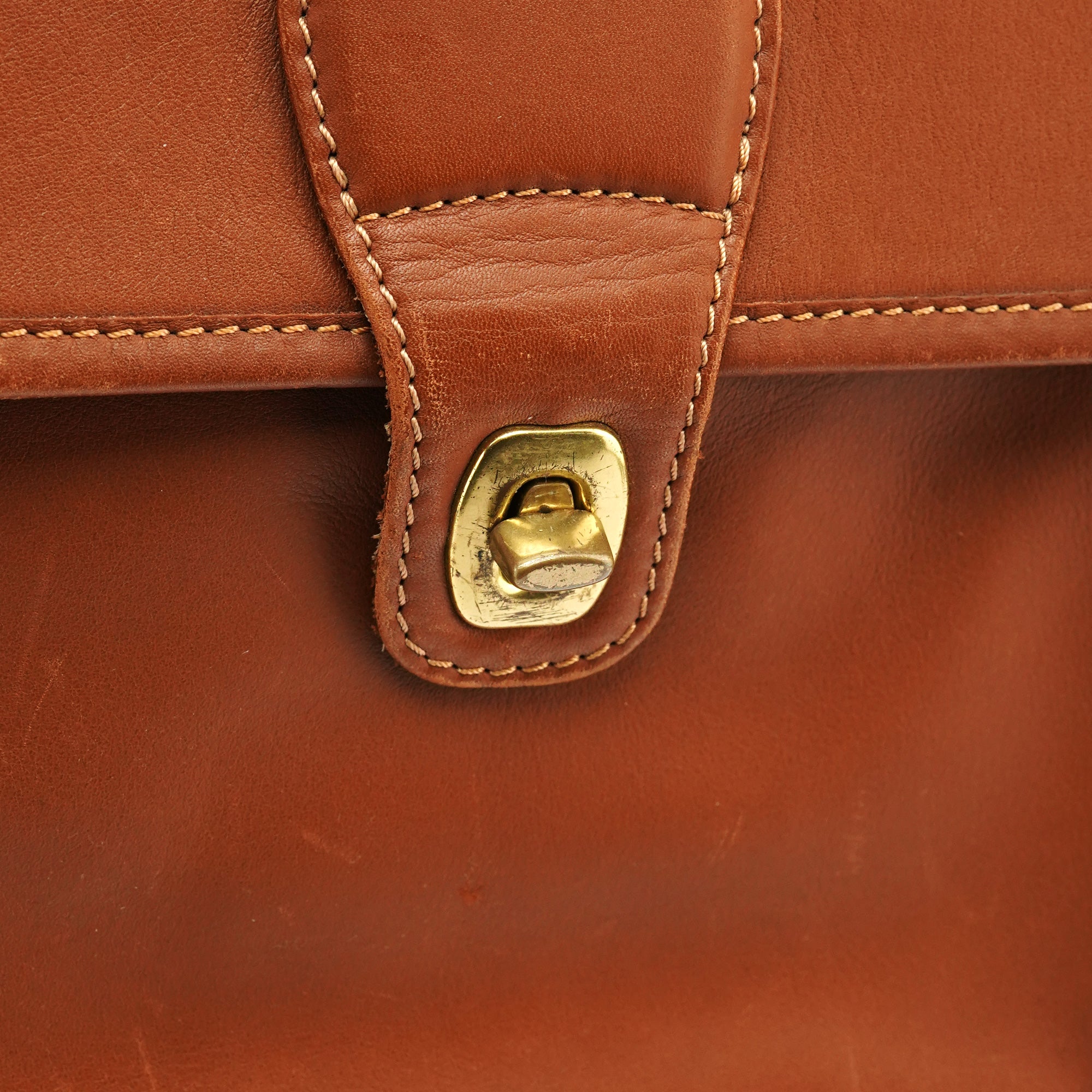 Coach 0532 Sac deux portés Metropolitan en cuir marron clair