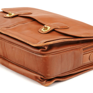 Coach 0532 Light Brown Leather Metropolitan 2-Way Bag