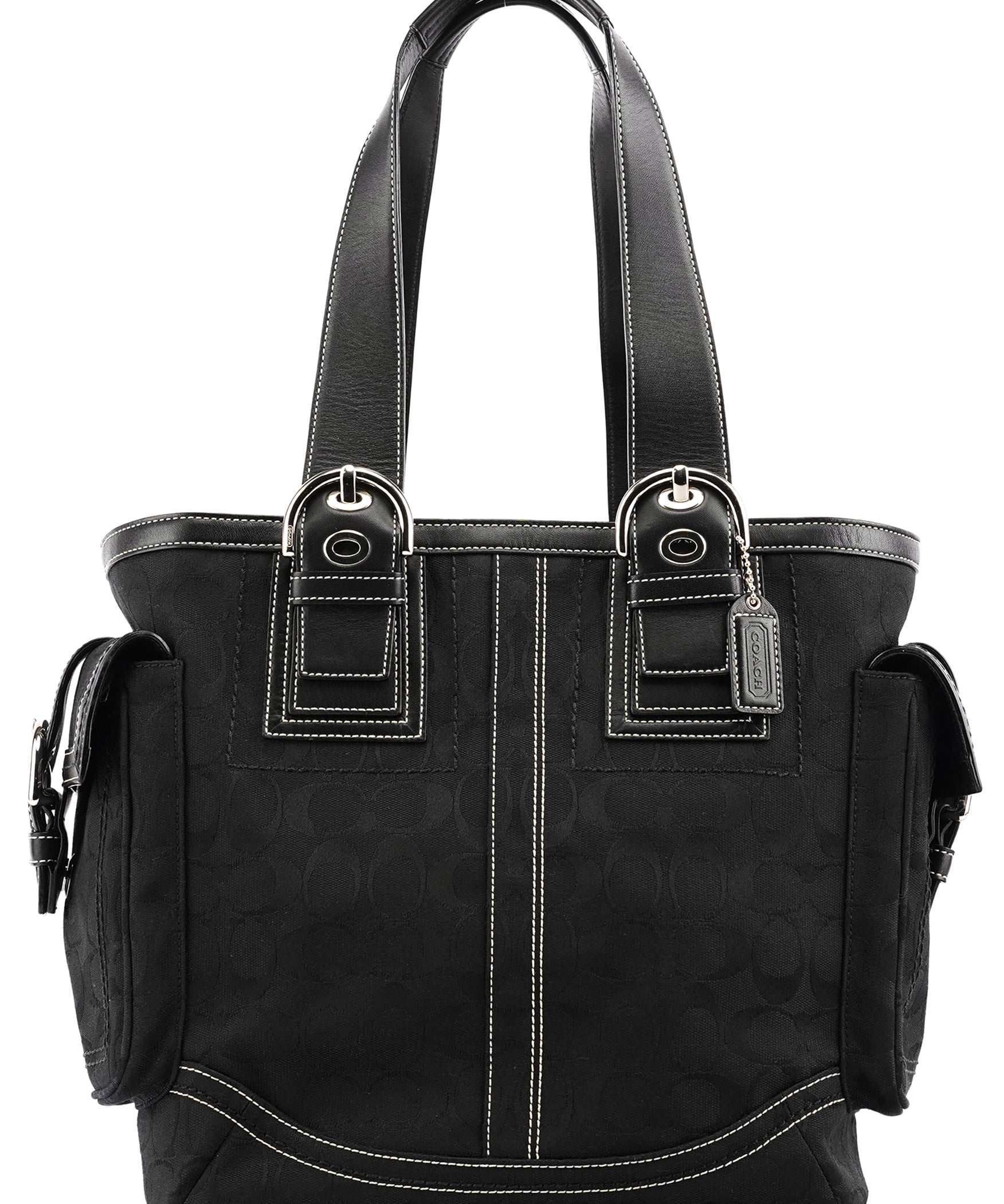 Coach 10079 Black Signature Canvas Soho Tote Bag
