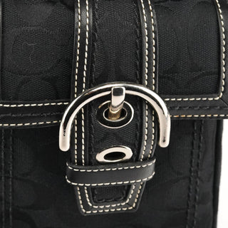 Coach 10079 Black Signature Soho Multi-Pocket Tote Bag