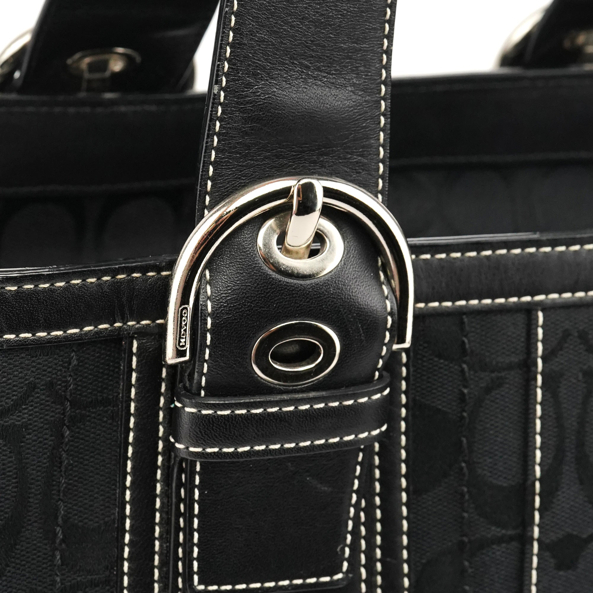 Coach 10079 Black Signature Soho Tote Bag