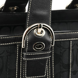 Coach 10079 Black Signature Soho Tote Bag