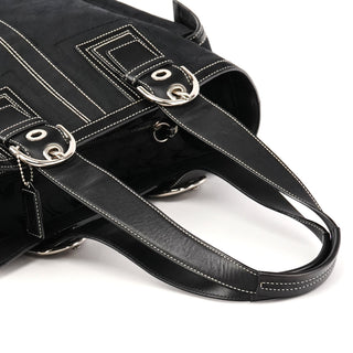 Coach 10079 Black Signature Soho Tote Bag
