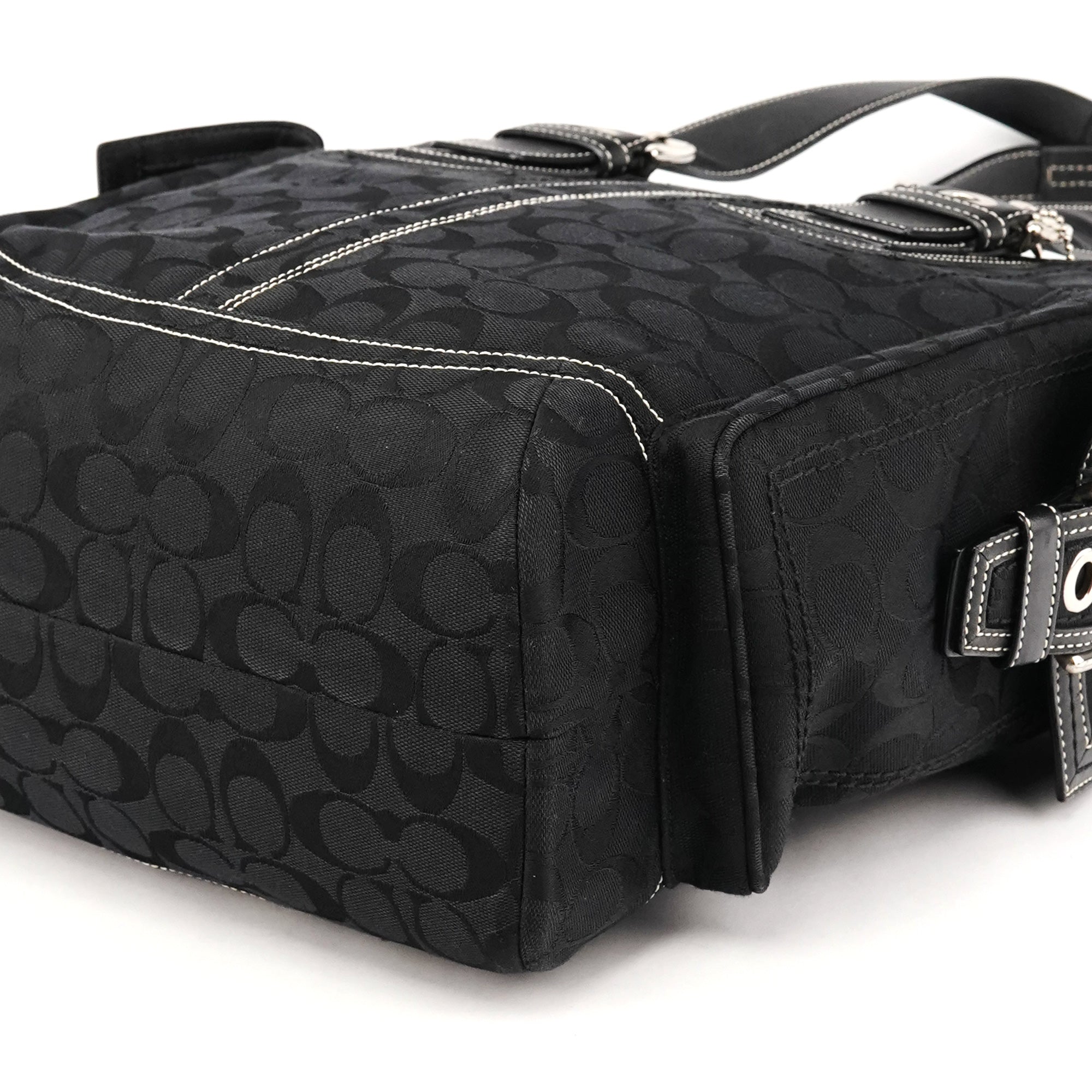 Coach 10079 Black Signature Soho Tote Bag