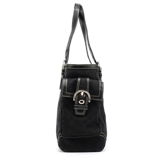 Coach 10079 Black Signature Soho Tote Bag