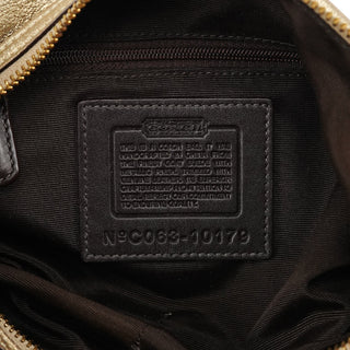 Coach 10179 Gold Leather Shoulder Bag
