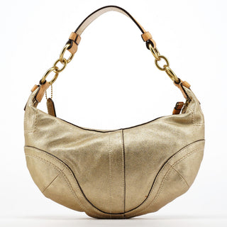 Coach 10179 Gold Leather Shoulder Bag