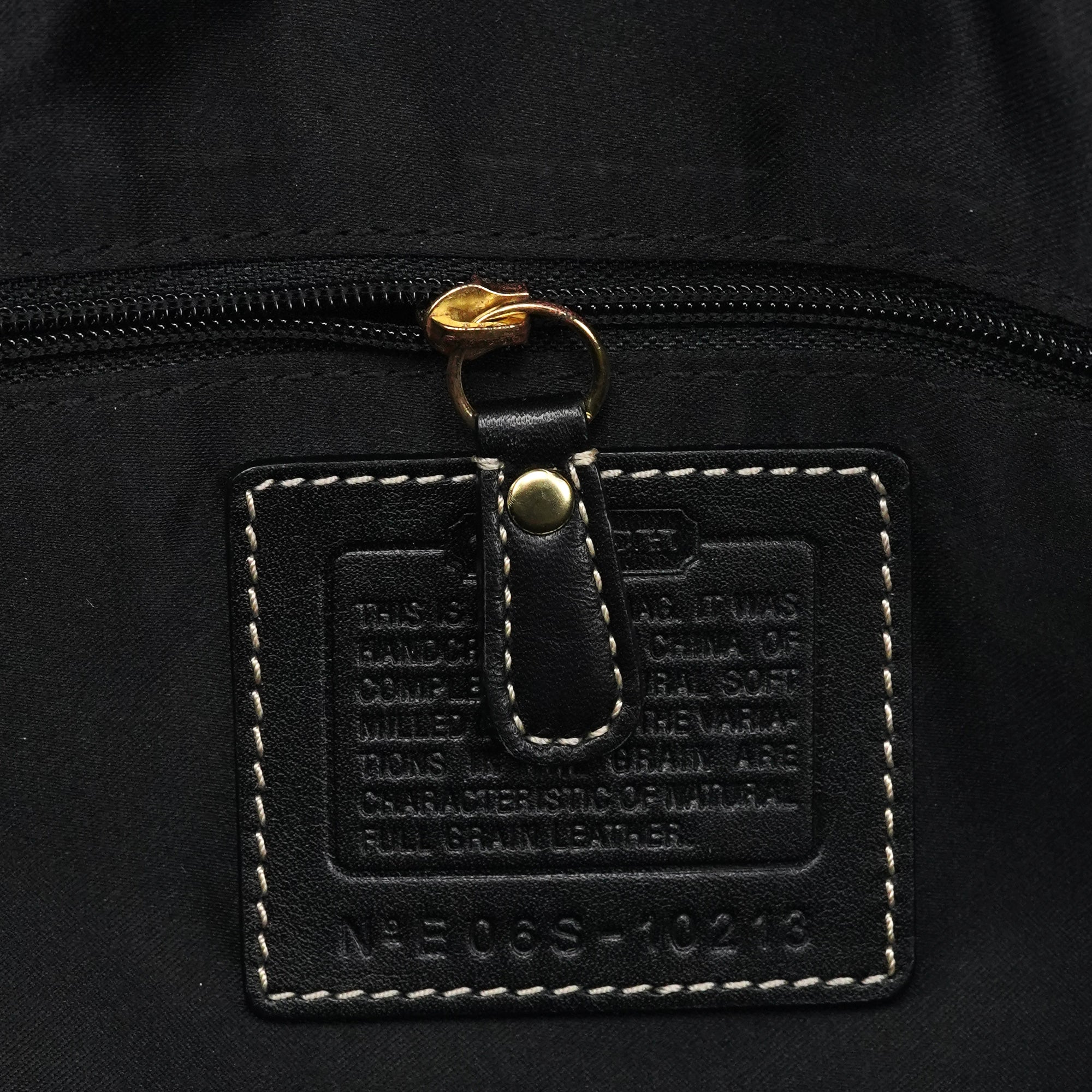 Coach 10213 Sac cabas Hampton en cuir grainé noir